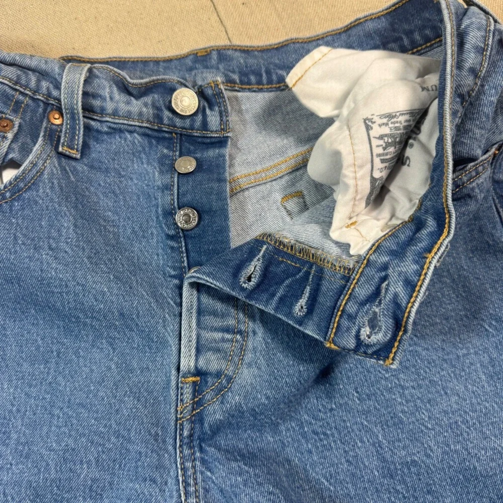Levi's Premium 501 S Skinny Jeans‎ Men W30 L32 Blue Button Fly Denim
